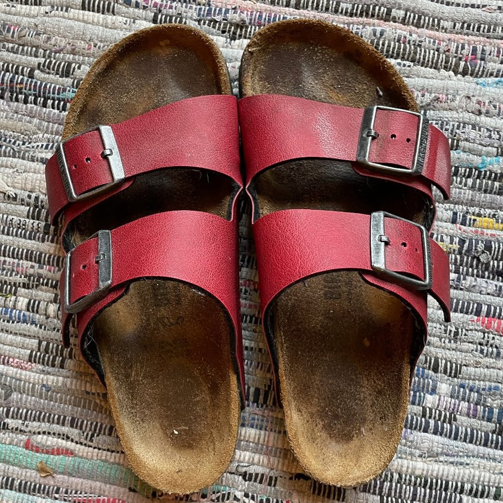 Red Arizona Birkenstocks